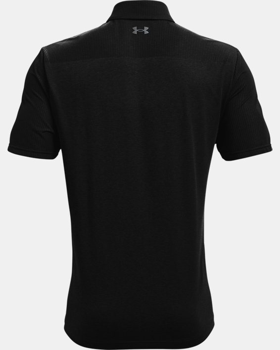 男士UA Vanish Seamless Blocked Polo衫 in Black image number 5